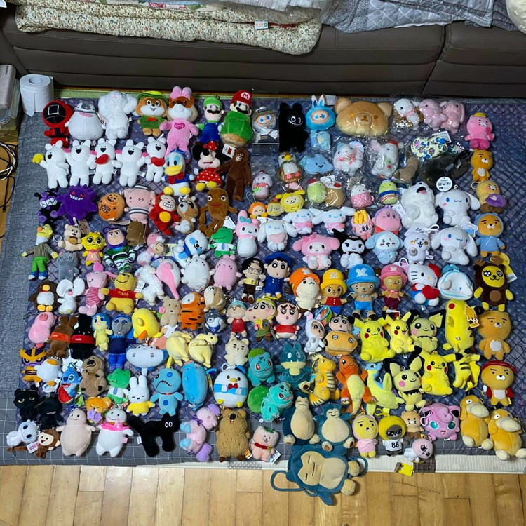 짱오락실 택있는 중형 소형 인형 새삥 인형뽑기 묶음 대량 판매--5