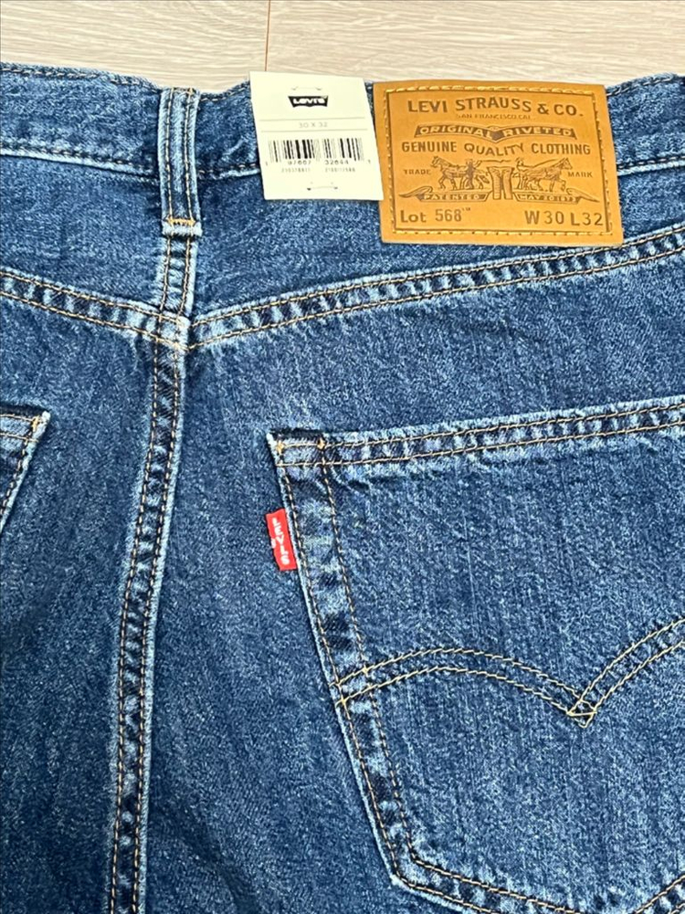 (새상품) 리바이스 568 루즈 스트레이트 데님 프리미엄 라인 청바지 이미지