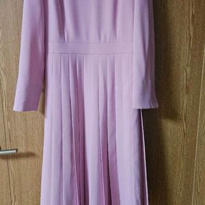 잇미샤 주름스커트 배색 원피스