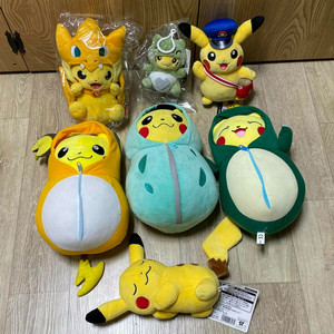 일본 정품 고전 한정판 대타출동 피카츄