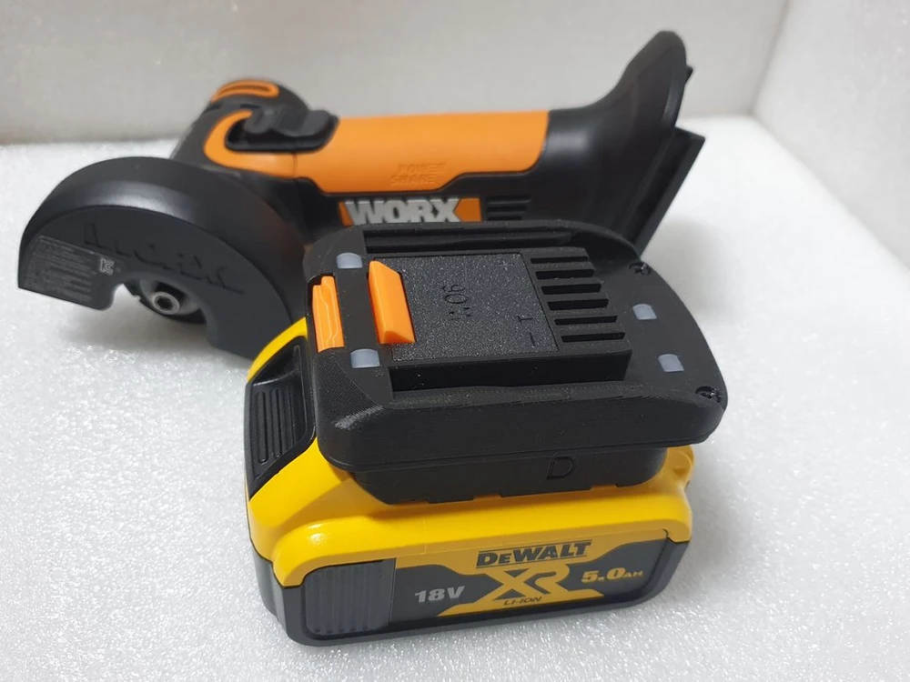 웍스(worx)오렌지(해외용) 공구에 다른배터리 변환젠 이미지