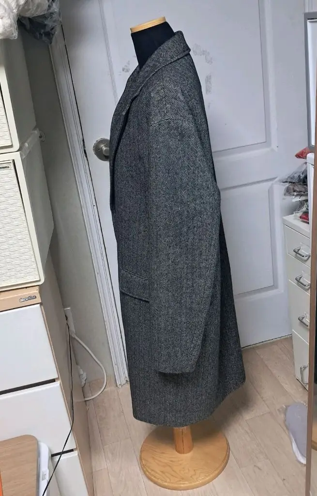 스파오 남성 헤링본 코트 롱자켓 XL 이미지
