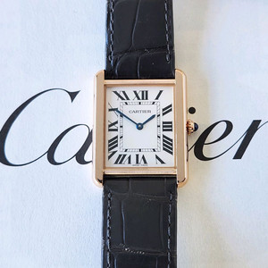 까르띠에 탱크솔로 핑크골드 라지 남성용시계