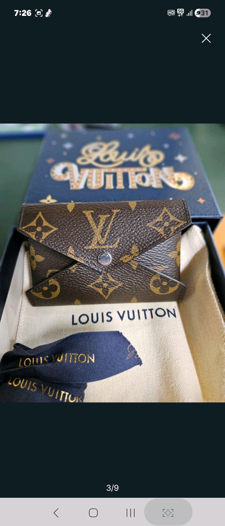 루이비통 키리가미 카드 홀더 지갑--2