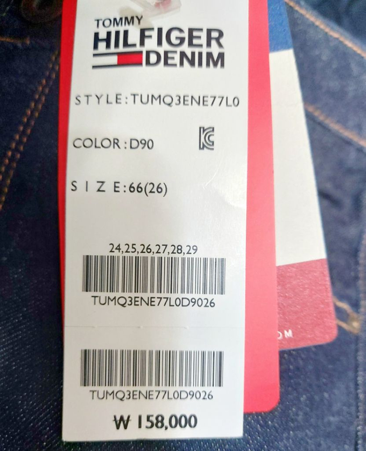 새제품/타미힐피거 여성청바지26/스판/ 이미지