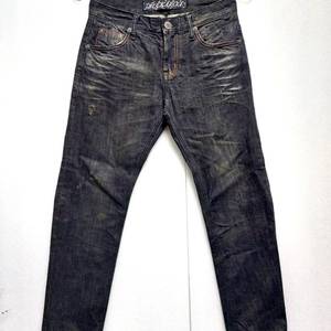 버커루 청바지30-31/빈티지 워싱최고/블랙진