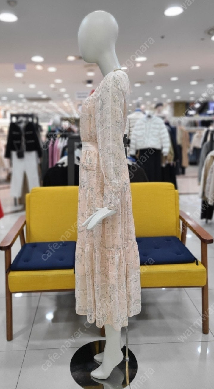 (새상품) 듀엘 쉬폰 원피스 55 오즈세컨 sjsj 시스템 레니본 샤틴 잇미샤 지컷 보브 시슬리--1