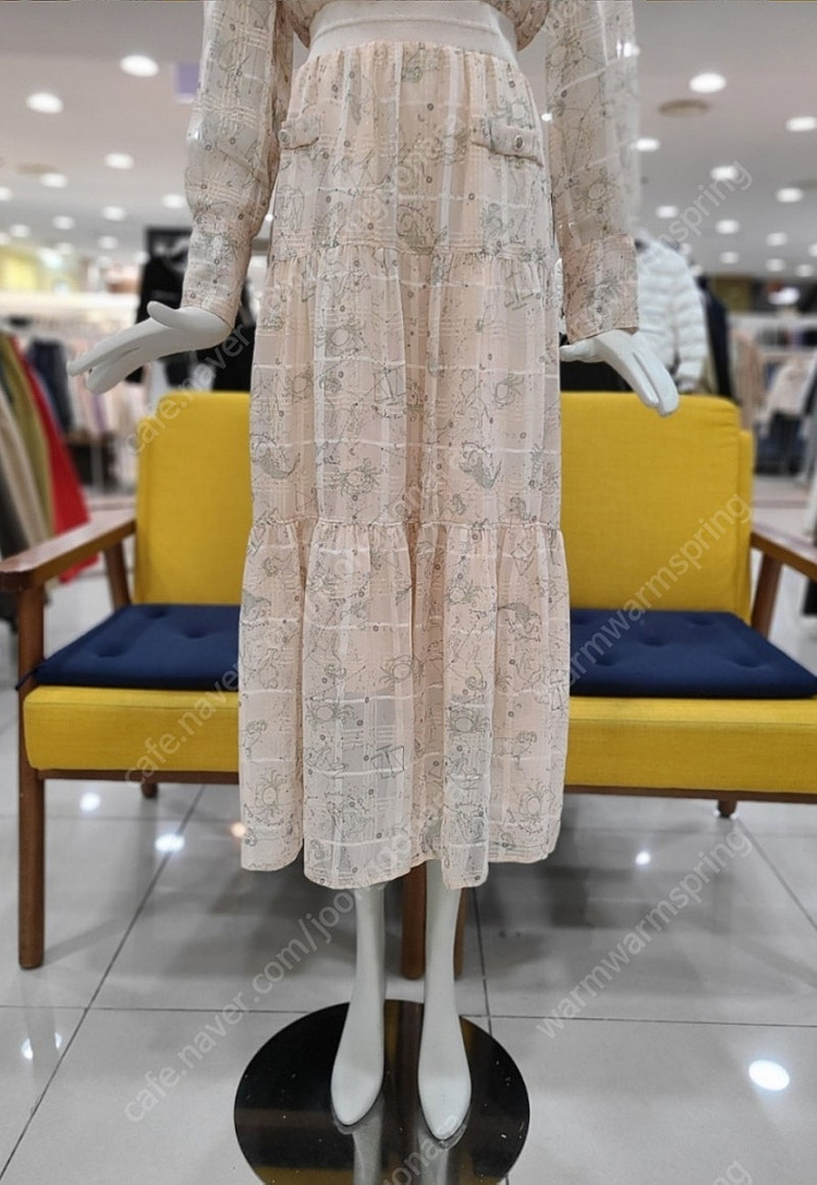 (새상품) 듀엘 쉬폰 원피스 55 오즈세컨 sjsj 시스템 레니본 샤틴 잇미샤 지컷 보브 시슬리--4