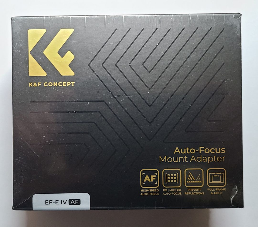 KnF Concept EF-E IV AF 캐논 EF 렌즈-소니 E (NEX) 오토포커스 어댑터 (새상품)--1