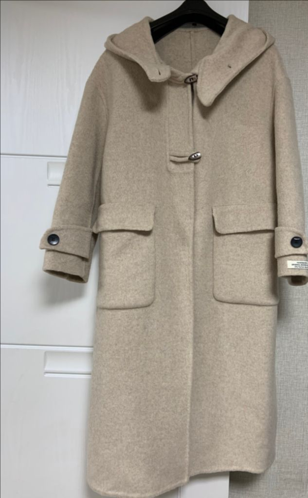 <새상품< 오트밀 핸드메이드코트 > 이미지