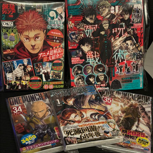 주술회전 점프책,주술회전 모듈러 및 원펀맨 원서