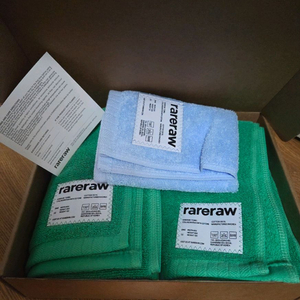 (새상품) 레어로우(rareraw) 타월 데일리 기프트 세트 이미지