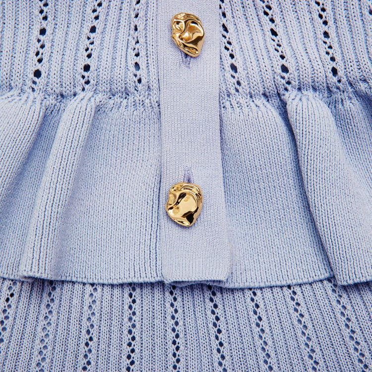 Self-portrait 셀프포트레이트 페플럼 니트원피스--4