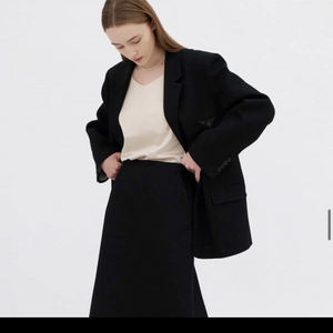 마론에디션 트윌 오버사이즈 블레이저+스커트 셋업 이미지