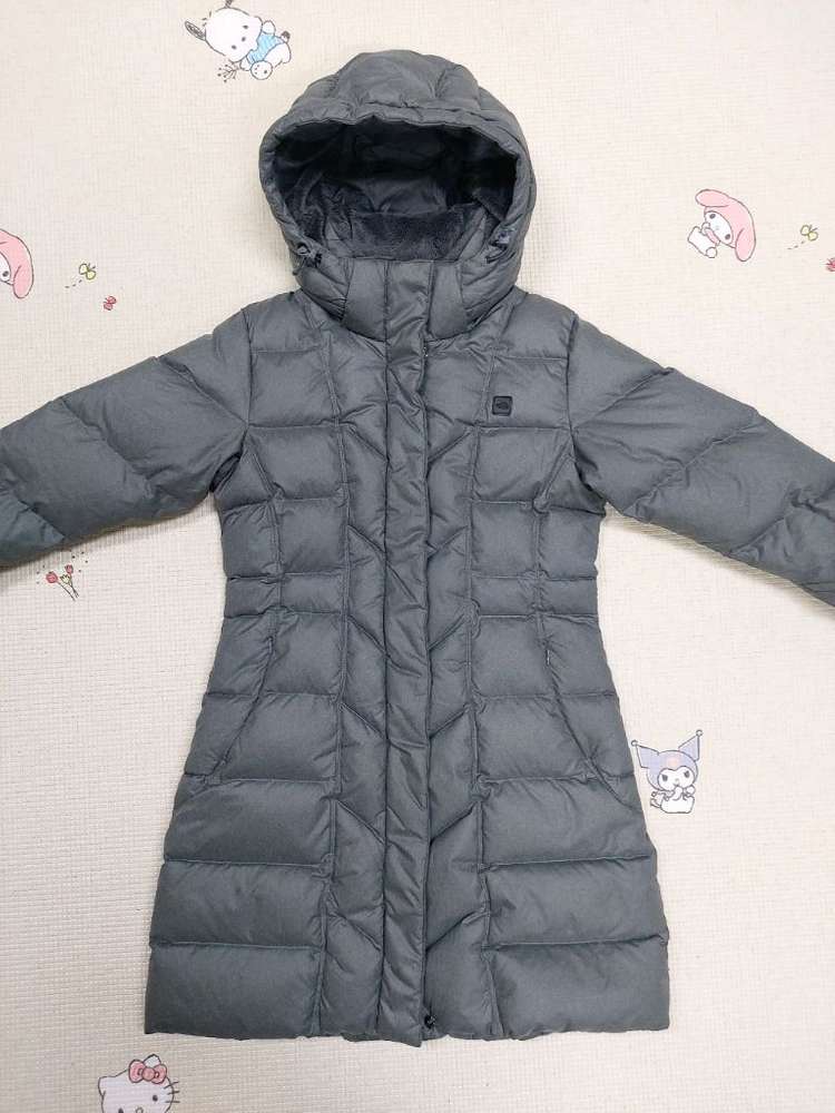 노스페이스 덕다운 여성 롱패딩 M 85--7