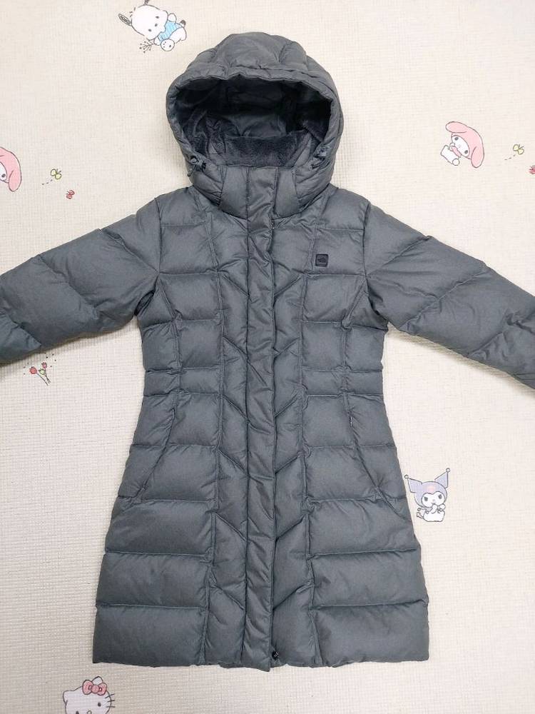 노스페이스 덕다운 여성 롱패딩 M 85--0