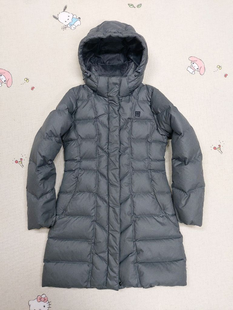 노스페이스 덕다운 여성 롱패딩 M 85--1