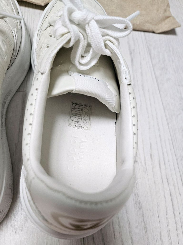 정품구찌로고흰운동화(230)--4