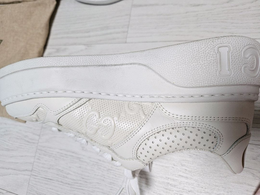 정품구찌로고흰운동화(230)--5