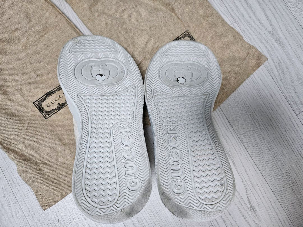 정품구찌로고흰운동화(230)--7