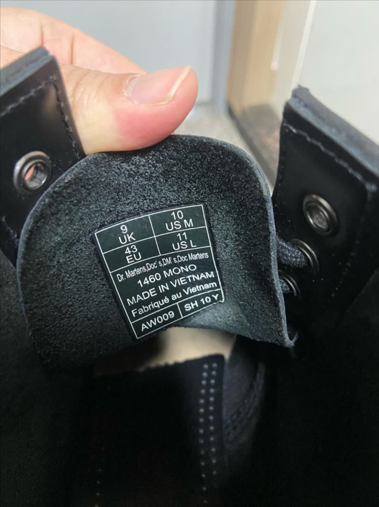 닥터마틴 1460 모노 블랙 워커 UK9 (280mm) 이미지