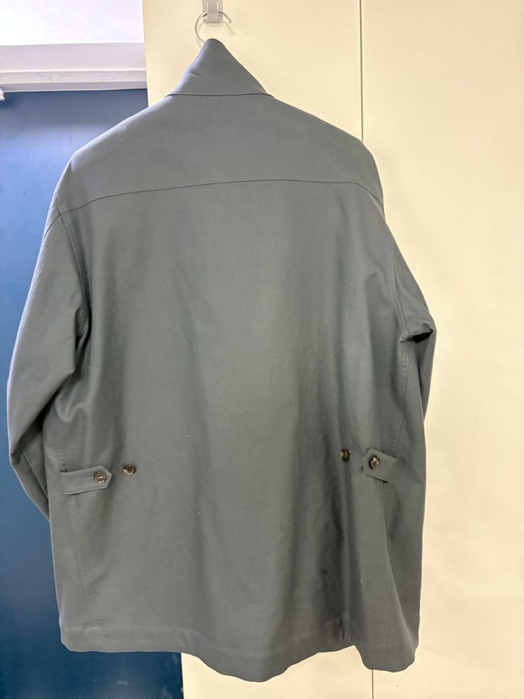 [M] 로우클래식 코튼사파리자켓(cotton safari jacket) 그레이시 블루 팝니다--10