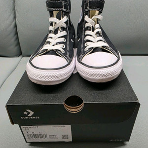 컨버스 키즈 하이탑 블랙 벨크로210mm 블랙 이미지