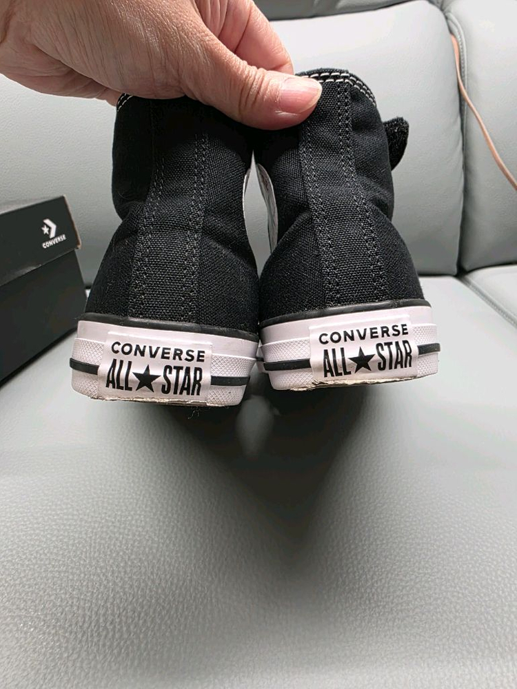 컨버스 키즈 하이탑 블랙 벨크로210mm 블랙 이미지