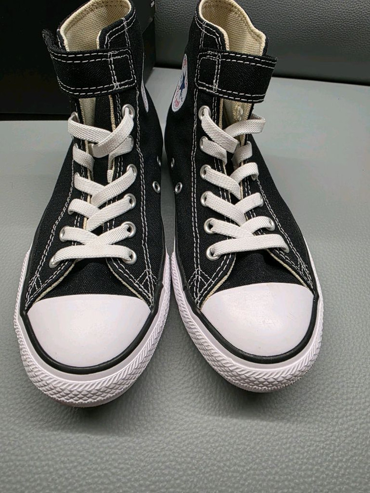 컨버스 키즈 하이탑 블랙 벨크로210mm 블랙 이미지