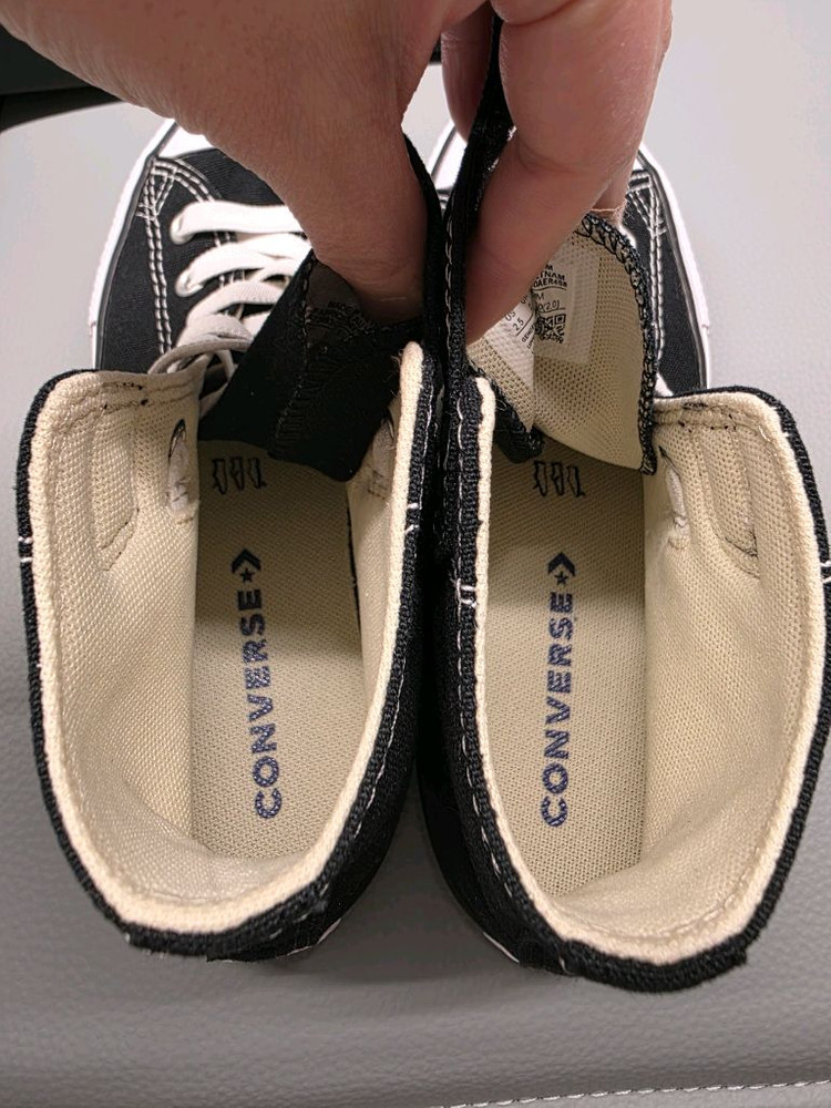 컨버스 키즈 하이탑 블랙 벨크로210mm 블랙 이미지