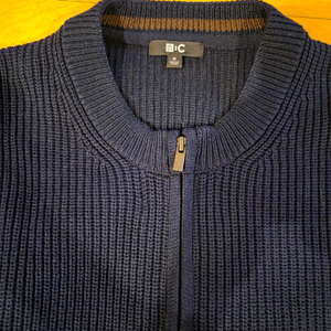 유니클로 c라인 크루넥 풀집업 니트 가디건 m사이즈 네이비