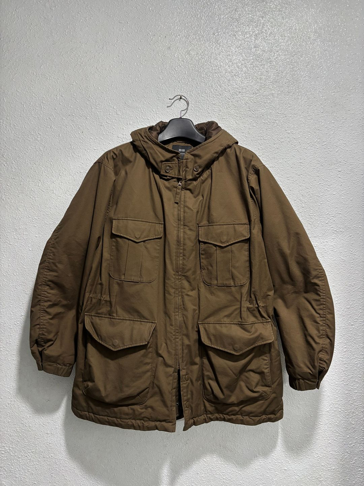 엔지니어드 가먼츠 X 유니클로 퍼프테크 유틸리티 자켓 브라운 XL--5