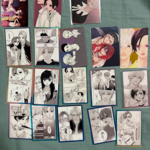 아름다운 초저녁달 일러스트 카드 일괄