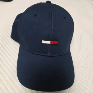 타미힐피거 빅로고 네이비 볼캡 모자