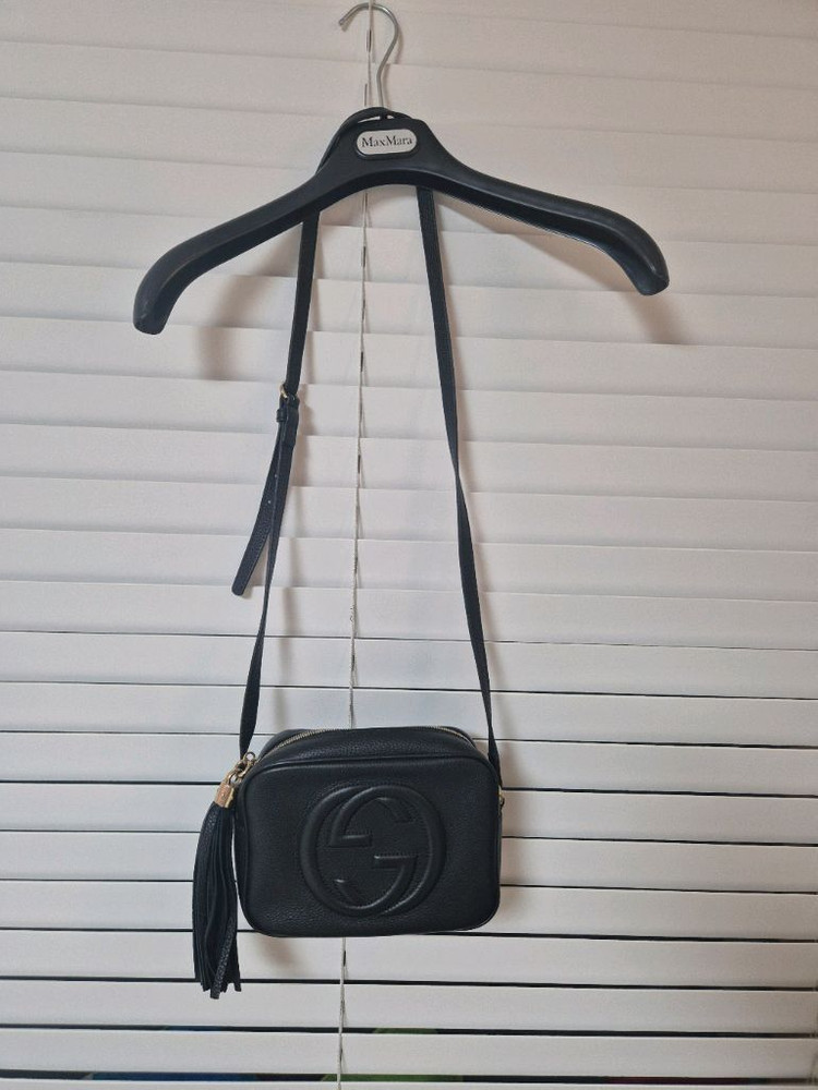 s급)구찌 소호 태슬 레더 디스코백 블랙 722319-A7M0G-1000--1