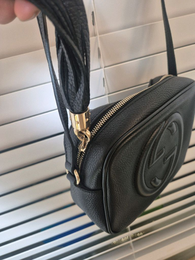 s급)구찌 소호 태슬 레더 디스코백 블랙 722319-A7M0G-1000--2