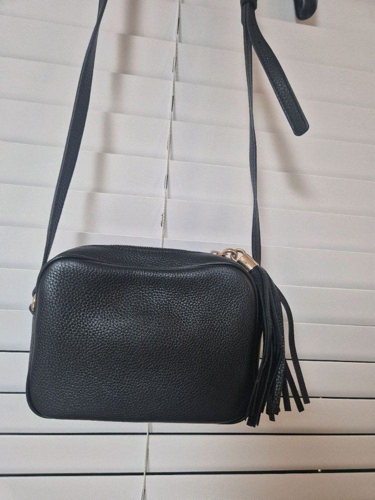 s급)구찌 소호 태슬 레더 디스코백 블랙 722319-A7M0G-1000--3