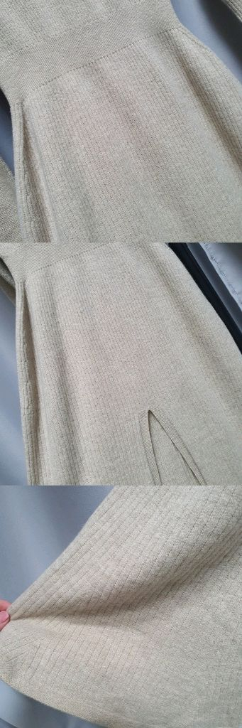 OBZEE 오브제 한섬 트임 니트 원피스 드레스--3