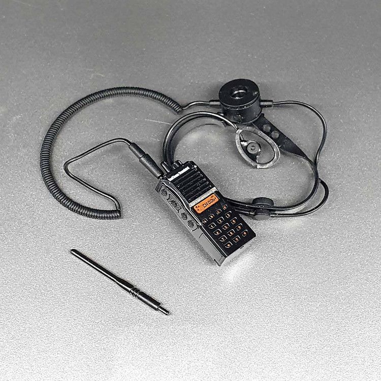 무전기+헤드셋 세트 12인치 피규어(핫토이 호환)--1