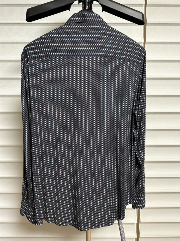 엠포리오아르마니 / 남성 패턴 레이온 셔츠 / M--3