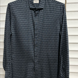 아르마니꼴레지오니 / 남성 패턴 셔츠 네이비 / L