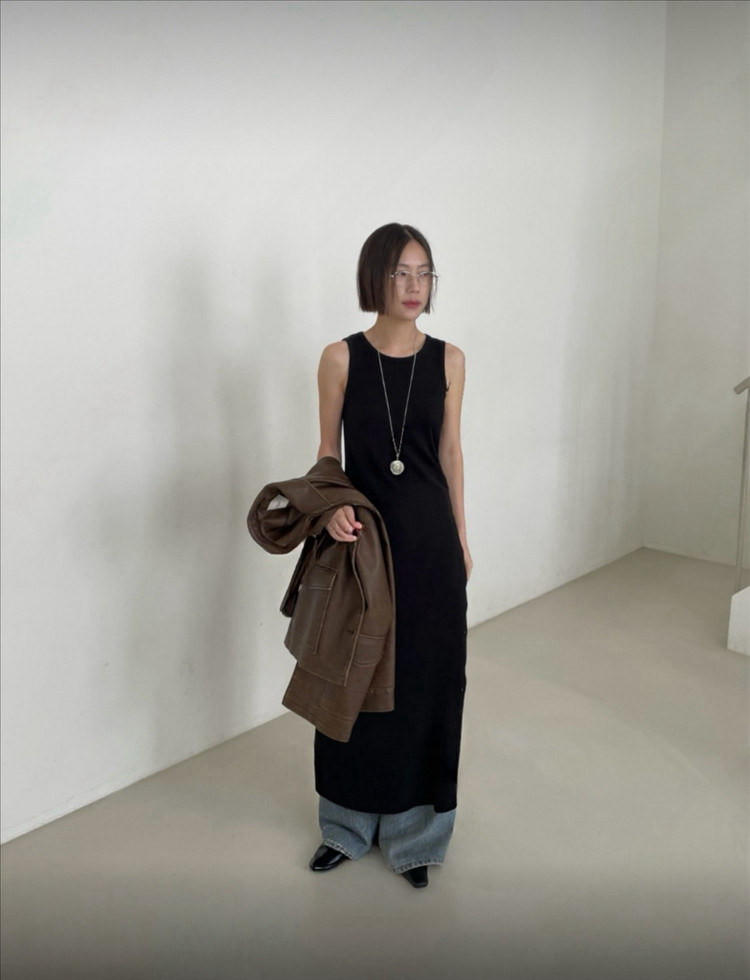 <새상품> 나시 레이어드 원피스 2color--0