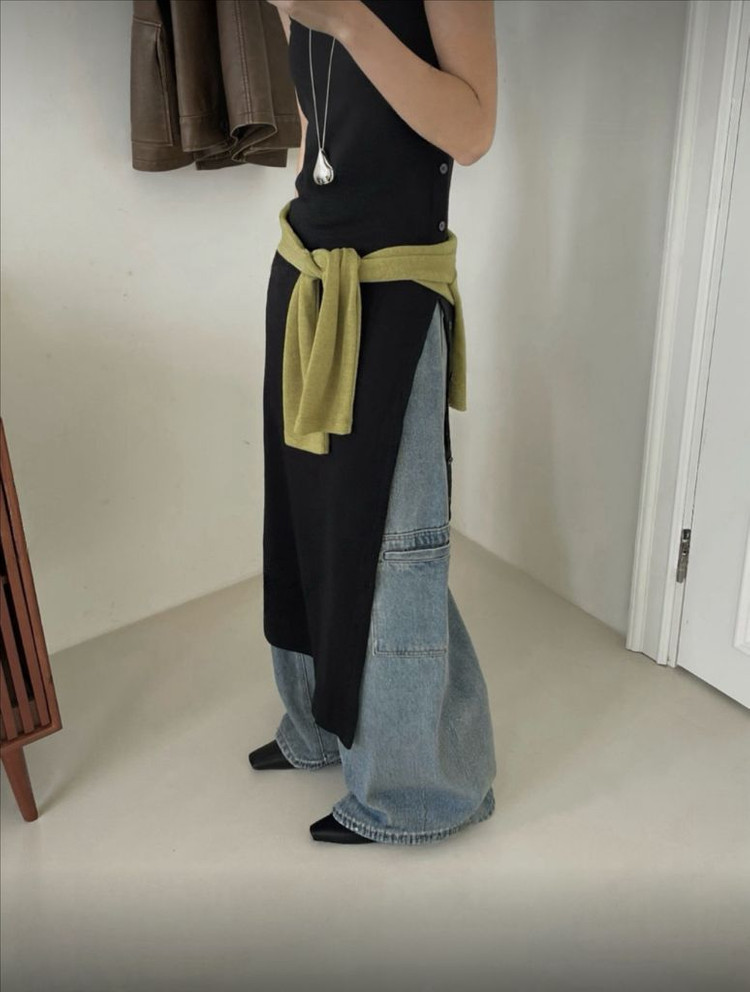 <새상품> 나시 레이어드 원피스 2color--2