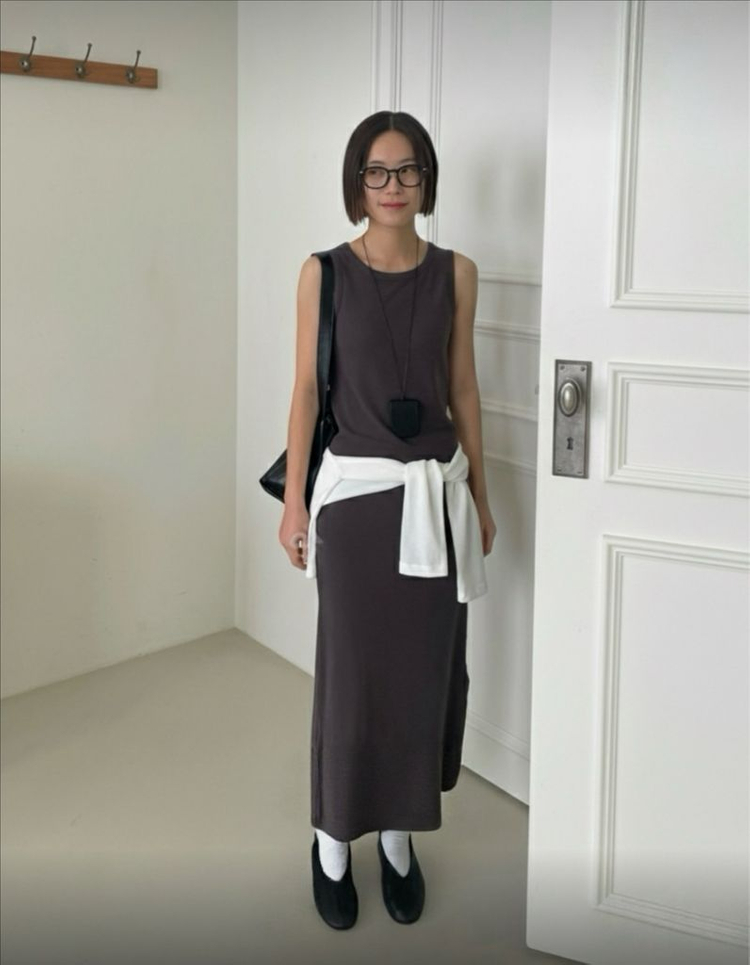 <새상품> 나시 레이어드 원피스 2color--3