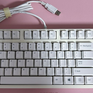 필코 마제스터치2 화이트 텐키리스 키보드 기계식 갈축