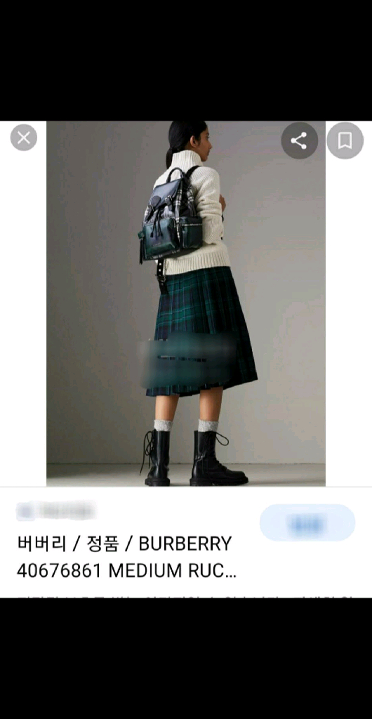 버버리 여성 럭색(백팩) 120만구매--2