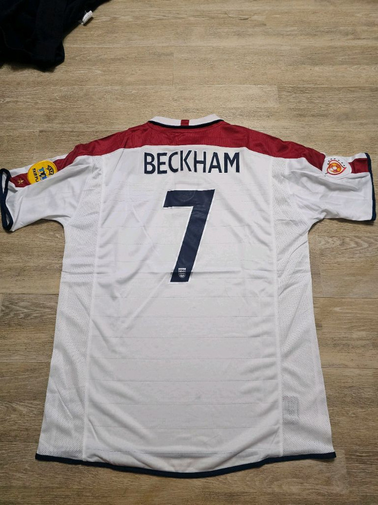 잉글랜드 국가대표 베컴 마킹 올드 유니폼 레트로 유니폼--4