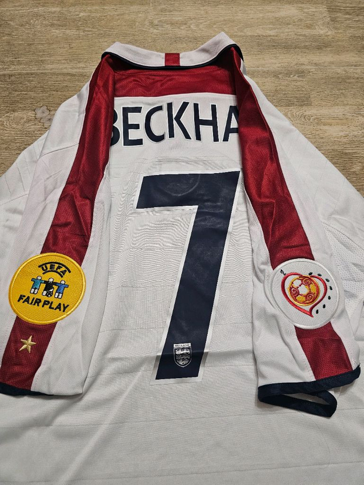 잉글랜드 국가대표 베컴 마킹 올드 유니폼 레트로 유니폼--5