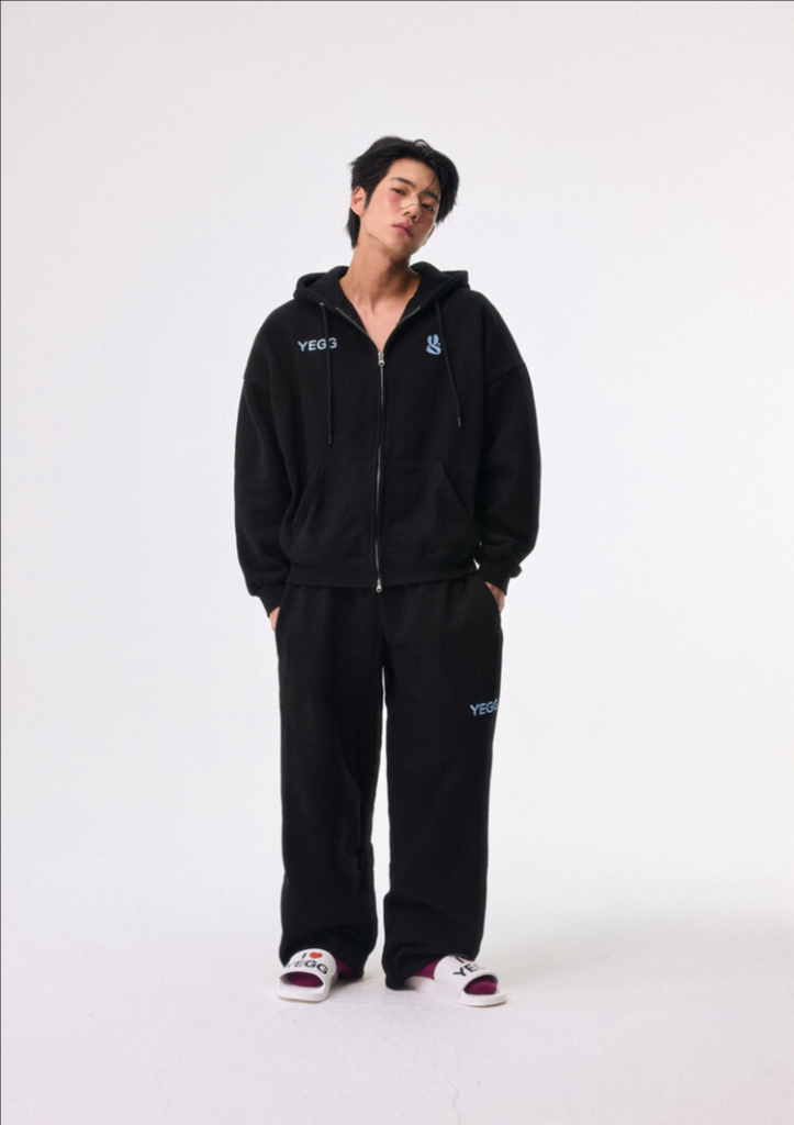 [YEGG] Wing hoodie+pants Black 기모 M--1
