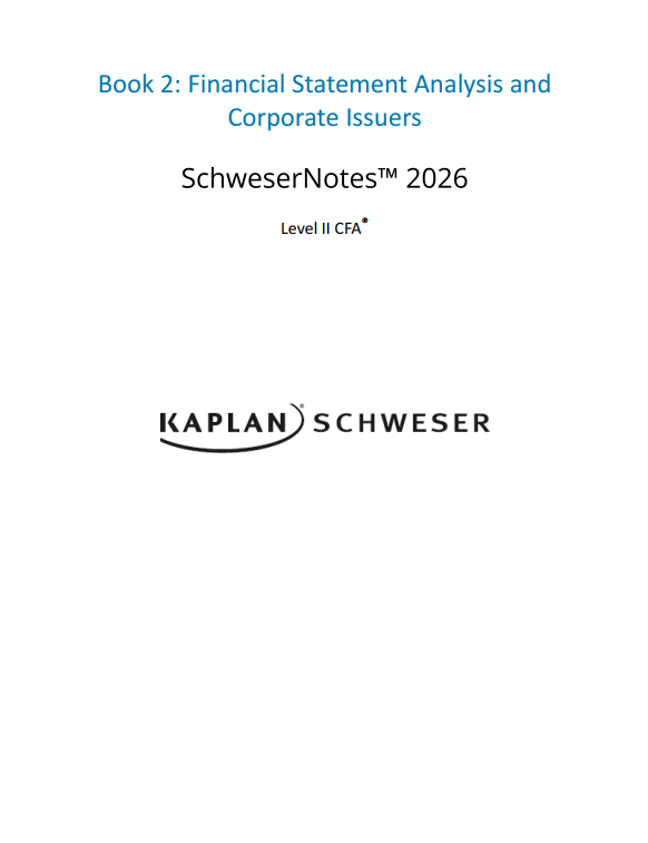 2026 CFA Level 2 슈웨이저 이미지